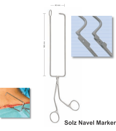 Solz Navel Marker 180mm, 40mm