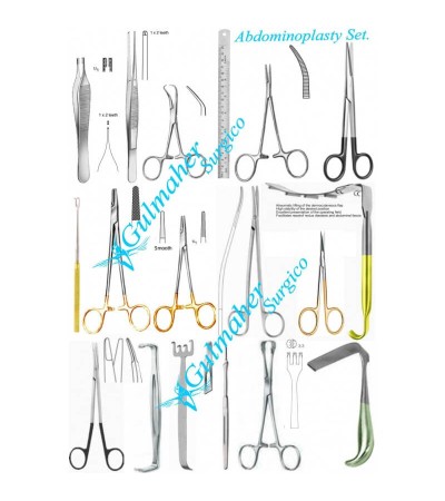 Abdominoplasty Surgery Instruments Set