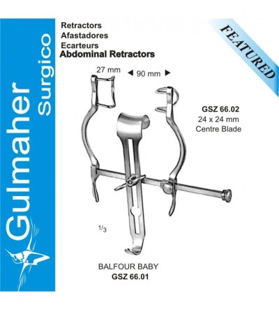 Balfour Baby Pediatric, Abdominal Retractor, 90mm Spread