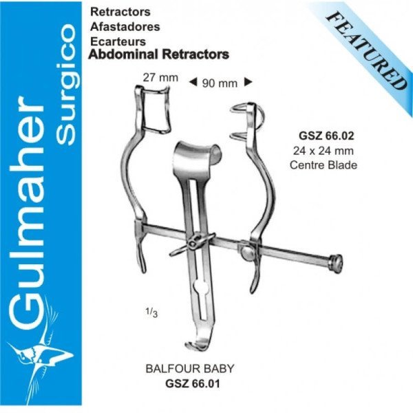 Balfour Baby Pediatric, Abdominal Retractor, 90mm Spread