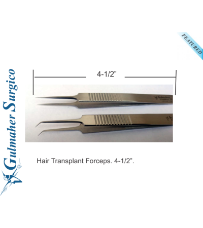 Hair Transplant Forceps 4-1/2" - 11.5cm