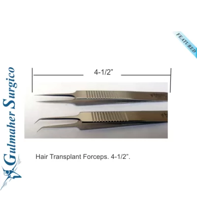 Hair Transplant Forceps 4-1/2" - 11.5cm Hair Transplant Forceps 4-1/2" - 11.5cm