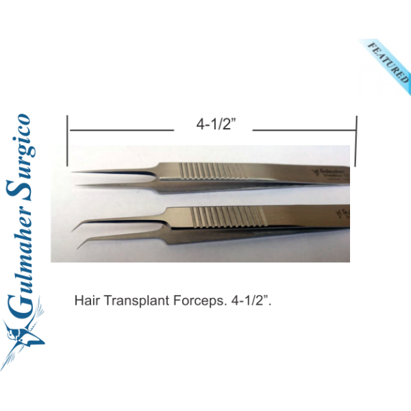 Hair Transplant Forceps 4-1/2" - 11.5cm