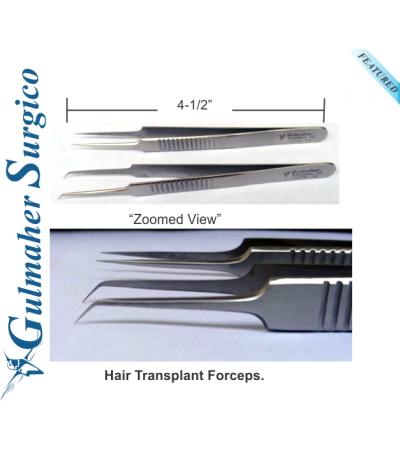 Hair Transplant Forceps 4-1/2" - 11.5cm