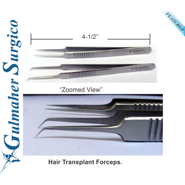 Hair Transplant Forceps 4-1/2" - 11.5cm