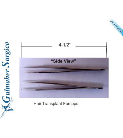 Hair Transplant Forceps 4-1/2" - 11.5cm