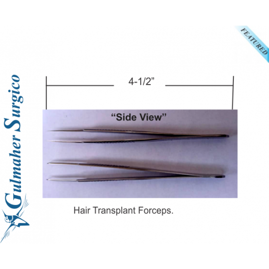 Hair Transplant Forceps 4-1/2" - 11.5cm