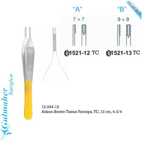 Adson-Brown Tissue Forceps 4-3/4" - 12cm Adson-Brown Tissue Forceps 4-3/4" - 12cm