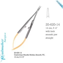 Castroviejo Needle Holder Smooth Tip, 5-1/2"
