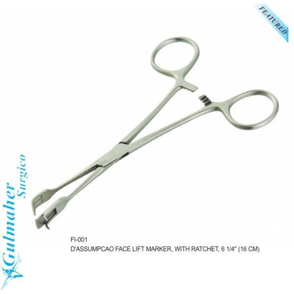 D Assumpcao Face Lift Marker, With Ratchet, 6 1/4" (16cm) D Assumpcao Face Lift Marker, With Ratchet, 6 1/4" (16cm)