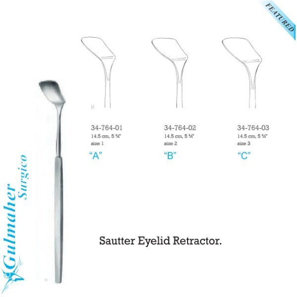 Sautter Eyelid Retractor 14.5cm Sautter Eyelid Retractor 14.5cm
