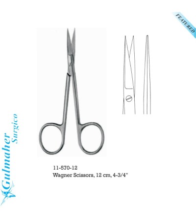 Wagner Scissors |blepharoplasty eyelid surgery instruments|