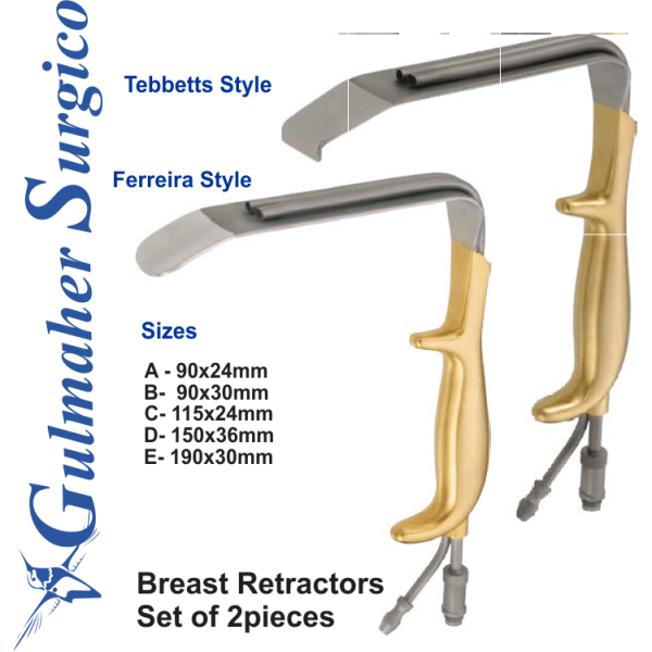 Breast Retractors Set of 2 - Ferriera and Tebbetts Breast Retractors Set of 2 - Ferriera and Tebbetts