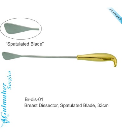 Breast Dissector, Spatulated Blade, 33cm