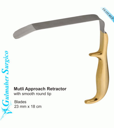 Multi Approach Retractor with Smooth Round Tip.