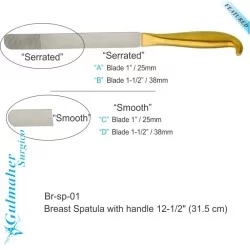 Breast Spatula with handle 12-1/2" (31.5 cm)