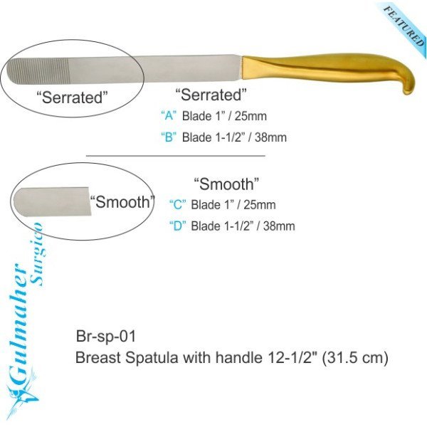 Breast Tissue Spatula, Long-Handle 31.5cm