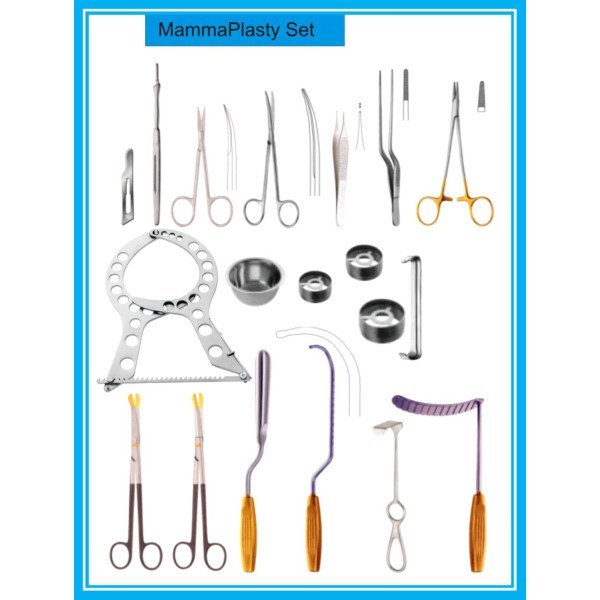 Mammaplasty Instrument Set – Breast Surgery Tray (24 Units)