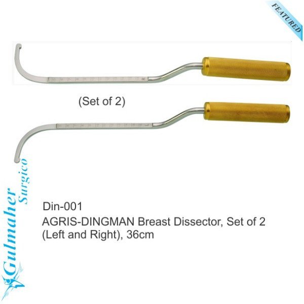 Dingman Breast Dissector Set 36cm — Pair (Left, Right)