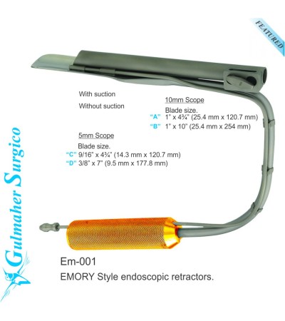 EMORY Style Endoscopic Retractors.