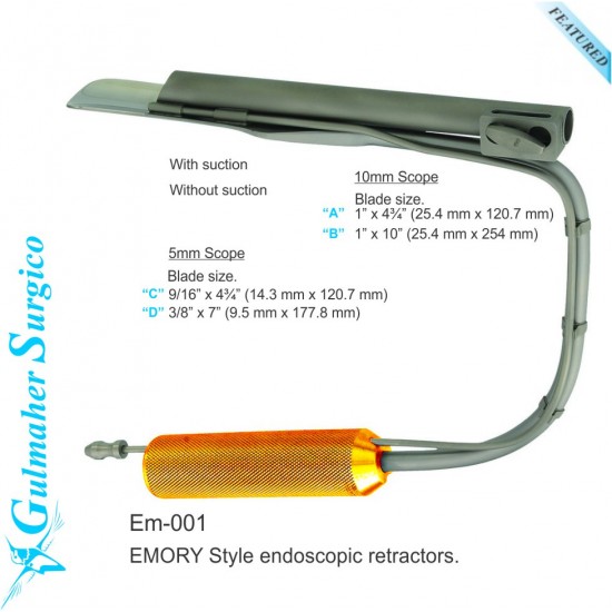 EMORY Style Endoscopic Retractors.