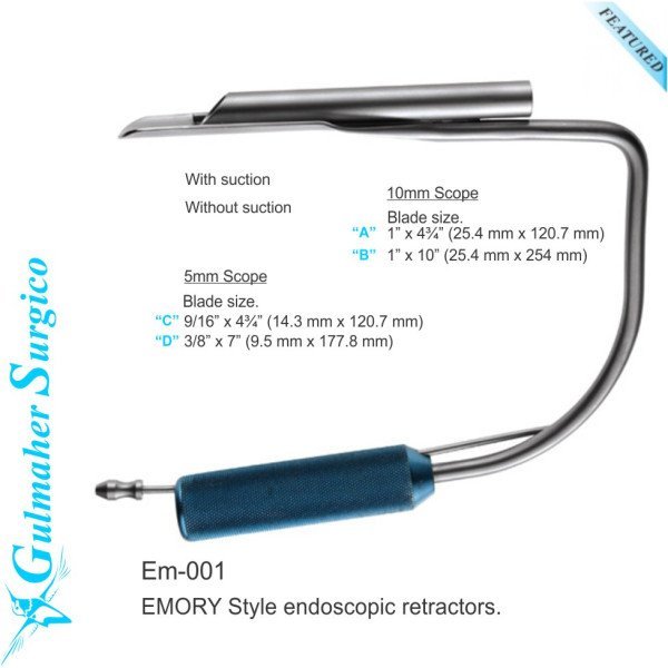 EMORY Style Endoscopic Breast Retractors