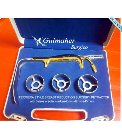 Ferriera Breast Surgery Retractor With Areolar Marker Set