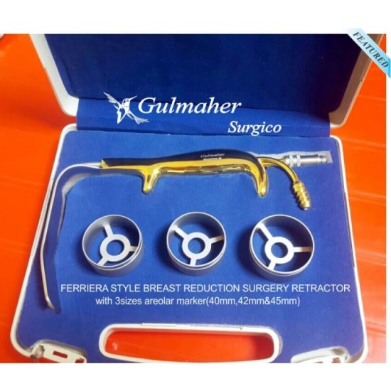 Ferriera Breast Surgery Retractor With Areolar Marker Set