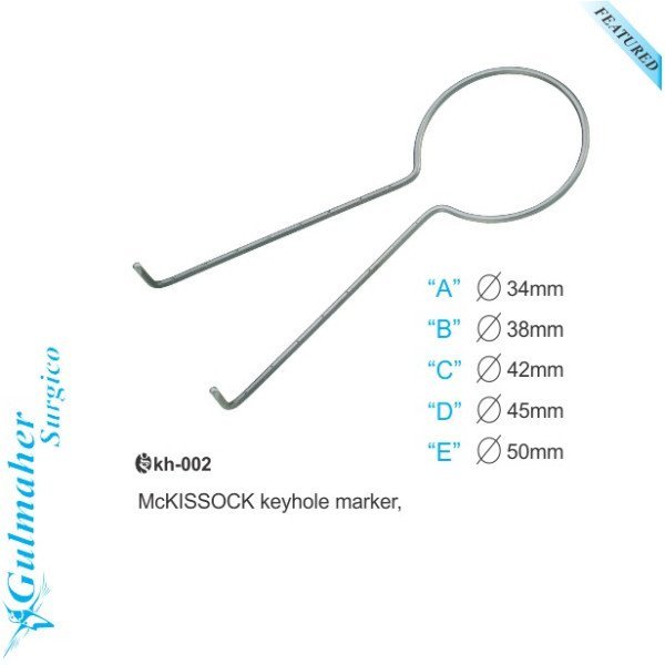 McKissock Keyhole Marker 14cm