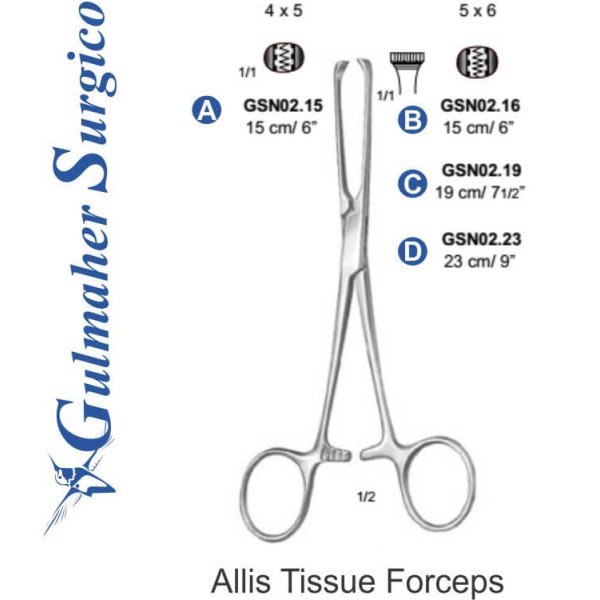 Allis Tissue Forceps 15cm / 6" Allis Tissue Forceps 15cm / 6"