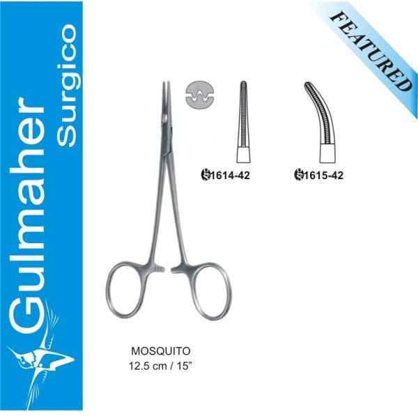 Atraumatic Debakey Vascular Mosquito Forceps,12cm