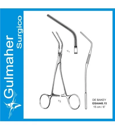 De Bakey Vascular Clamp, 15cm De Bakey Vascular Clamp, 15cm
