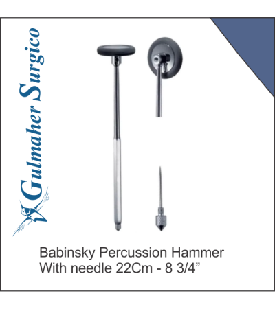 Babinsky Percussion Hammer With needle 22Cm - 8 3/4”