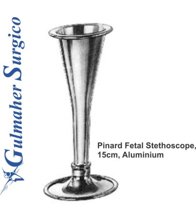 Pinard Fetal Stethoscope, 15cm, Aluminium