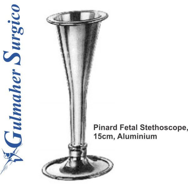 Pinard Fetal Stethoscope, 15cm, Aluminium