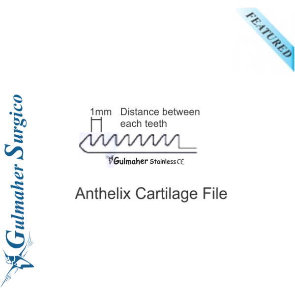 Anthelix Cartilage File for Auricular Plastic 16cm Anthelix Cartilage File for Auricular Plastic 16cm