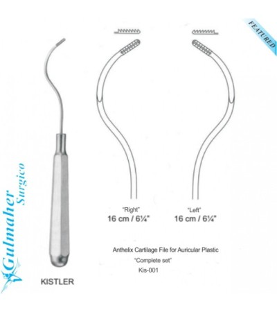 Anthelix Cartilage File for Auricular Plastic 16cm