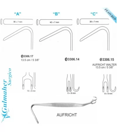 AUFRICHT Nasal Retractor 13.5 cm - 5-3⁄8˝ AUFRICHT Nasal Retractor 13.5 cm - 5-3⁄8˝