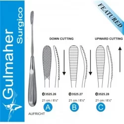 AUFRICHT Nasal Rasp. Up and Down Cutting, 21cm