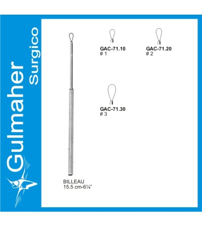 BILLEAU Ear Loops No. 1,2 and 3 - 15.5cm