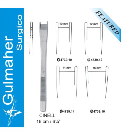 Cinelli Guarded Osteotome, 16cm, Straight