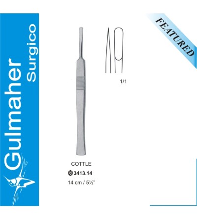 COTTLE Rhinoplasty Knife, Straight, 14cm