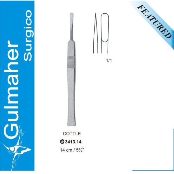 COTTLE Knife, For Rhinoplasty Straight, 14cm