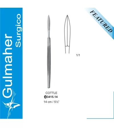 Cottle Knife, Double Edged, Straight, 15cm Cottle Knife, Double Edged, Straight, 15cm