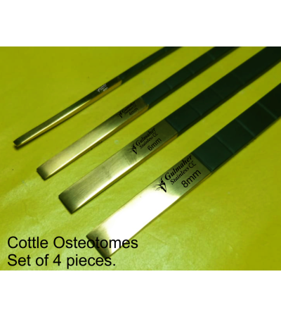 Rhinoplasty Osteotome set of  4 - 7" / 18cm