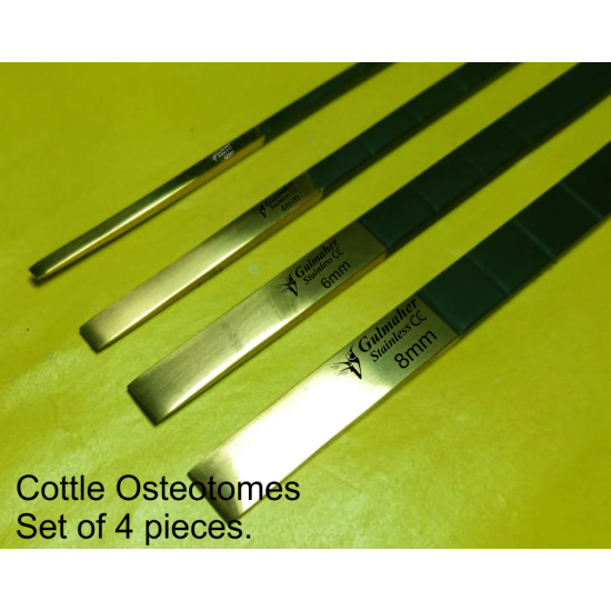Rhinoplasty Osteotome set of  4 - 7" / 18cm