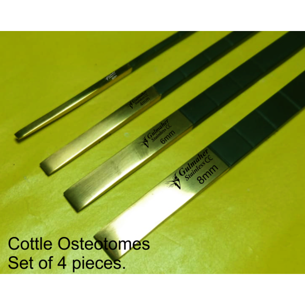 Rhinoplasty Osteotome set of 4 - 7" / 18cm