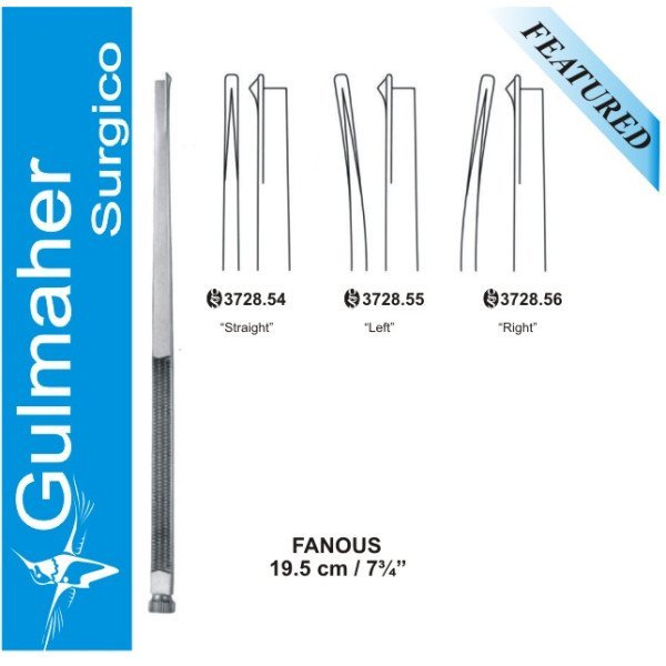Gubisch Fanous Nasal Osteotome, 19.5cm, With Guide Thorn