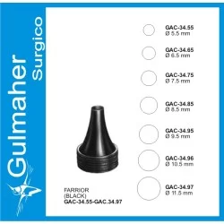 Farrior Black Ear Specula, 5.5mm Diameter
