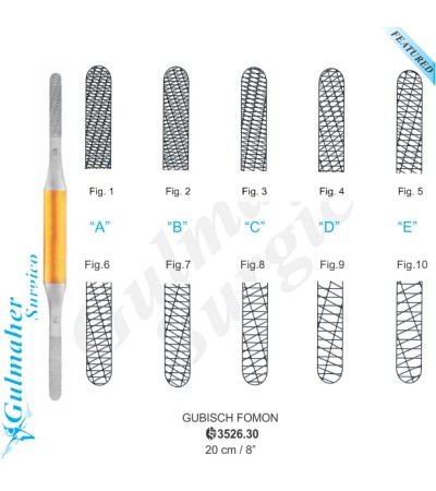 Gubisch Fomon Rasp, With T.C 20cm Double End.